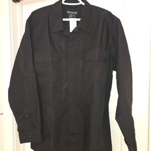 5.11 Tactical Black Casual Button Down Shirt